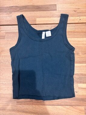 Alpine Blue Ribbed Tank Top - Women's SZ M.